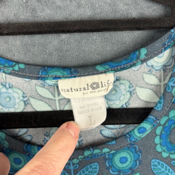 Natural Life Boho Floral Tank Dress – Sz L (Excellent Condition) - Picture 2 of 7